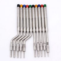 5 pezzi di strumenti dentali per artrosi strumenti per estrazione dentale strumento per estrazione del seno mascellare ascensore piegato dritto (punte concavi)