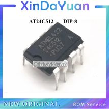 5 pcs  AT24C512-10PI-2.7 AT24C512 DIP-8 24C512 EEPROM