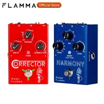 Pedale per Effetti Vocali FLAMMA, Correzione del Pitch con Riverbero e Delay, Armonia per Cantanti, Canto dal Vivo, Streaming e Registrazione