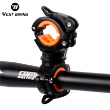 WEST BIKING Bike Light staffa multifunzionale portalampada per bicicletta girevole a 360 gradi supporto per torcia a LED accessori per ciclismo