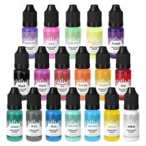 18 farben 10 ml Macaron Solide Pastell Farbe Harz Pigment Fettige Flüssigkeit Färben DIY Epoxy Harz Form Schmuck Machen Werkzeuge zubehör