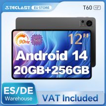 Tablet Teclast T60 12" Android 14, Wyświetlacz 2K 90Hz, UNISOC T620, Max 20GB RAM, 256GB ROM,