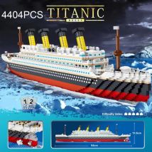 4404 Piezas Bloques de Construcción del Titanic, Mini Barco de Crucero, Ladrillos de Ensamblaje, Modelo DIY, Kits de Juguetes, Decoración de Escritorio, Regalos Navideños para Adultos