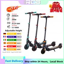 Patinete eléctrico RCB para niños mayores de 6 años, scooter eléctrico para niños R15, velocidad máxima de 20 KM/H, fila de 16 KM, 3 alturas ajustables, regalos para adolescentes