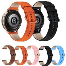 20 mm Leder-Uhrenarmband für Samsung Galaxy Watch 6 5 4 Active 2 Watch 5 Pro Business-Uhrenarmband für Huawei 4. Armband für Herren
