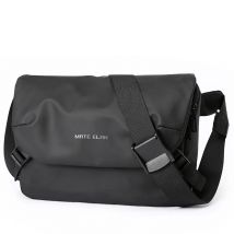 MOYYI Urban Business Flip Laptop Messenger Bag for Men Waterproof Traveling Sling Crossbody Bag Thin Shoulder School Book Bag