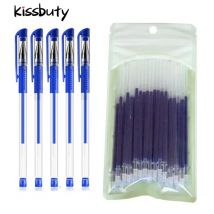 55 Teile/satz Gel Stift 0,5mm Rot/Schwarz/Blau Tinte Gel Stifte Minen Stange Gel Stift Für Schule büro Schreibwaren Student Schreibwaren