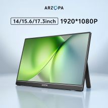 ARZOPA 14/15.6/17.3 cala 1080P Mini Drugi Monitor do Gier Przenośny Ekran Zewnętrzny dla MAC/Laptopa/PC/Xbox/PS/Switch