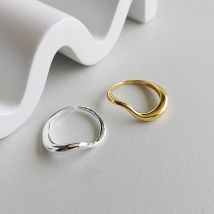 925 Sterling Silber schlichte, verstellbare Ringe für Frauen, Verlobung, Hochzeit, Valentinstag, Geschenk, Luxusschmuck, verhindert Allergien