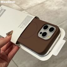 Custodia in silicone liquido di lusso per iPhone 16E 16 15 14 Plus 13 12 Pro Max 11 per Magsafe Custodia antiurto con ricarica wireless magnetica