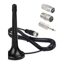 Household Dab Fm Radio Antenna Stereo Receiver High Gain 75 Ohm Indoor Radio Antenna