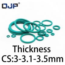 Spessore O-ring 3/3,1/3,5 mm CS fluorurato FKM guarnizione resistente alla temperatura di tenuta anello in gomma completo nelle specifiche.-.