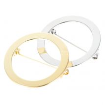 2 Pcs Boutonniere Pins Anti-exposed Clothing Needle Decorative for Brooch Small Circle Round Women Fashion Safety Baby