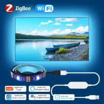 Smart LED Strip Lights RGB 5050 Tuya WiFi Zigbee Phone Control USB LED nastro flessibile a nastro per TV retroilluminazione Room Home Party