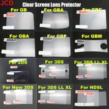 JCD 1 pz Top Bottom HD pellicola protettiva trasparente per GB GBA GBC GBA SP DSL NDSL per 2DS New