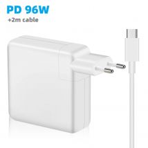 Adattatore di alimentazione USB-C per laptop caricabatterie MacBook da 96 W per MacBook Pro M1 M2 MacBook Air A2337 A1706 Adattatore di alimentazione Caricatore rapido