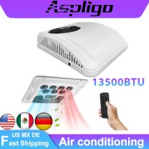 Condizionatore d'aria elettrico da tetto Aspligo RV 12V 24V per camion, camper, roulotte - Nuovo climatizzatore a energia pulita per parcheggio
