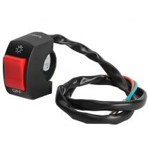 Motorcycle 7/8inch Handlebar Mount LED Headlight On/Off Switch with Button Motorcycle Handlebar Switch Control