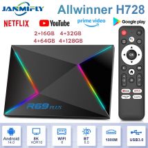 R69 plus Controllo vocale 8K Ultra HD TV Box Octa Core Allwinner H728 Supporta Netflix WIFI 6 Set Top Box