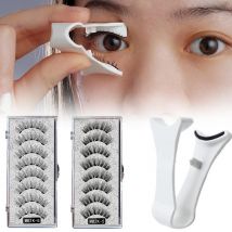 3D Natürliche Magnetische Wimpern, Mit 5 Magnetische Wimpern Versand Box Wimpern Handgemachte Falsche Geschenk Wiederverwendbare Unterstützung Drop Magne T6N2