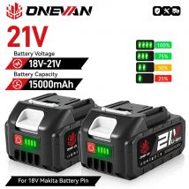 Akumulator litowy ONEVAN 15000MAH BL1850 BL1840 do elektronarzędzi akumulatorowych, takich jak klucze i wiertarki, do akumulatorów 21V 18V