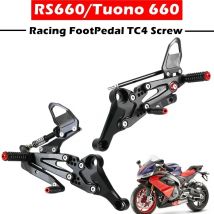 Motocykl CNC regulowany przedni pedał nożny zestaw tylny zestaw tylny dla Aprilia RS660/Tuono 660 2021-2025 wyścigi pedał nożny