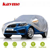 Copriauto Kayme per automobili impermeabile per tutte le stagioni protezione antipioggia Uv con tasca a specchio con cerniera Fit berlina SUV Hatchback