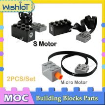 2 pz/set S Motore di Azionamento MOC Tecnologia Mattoni Parti Funzioni di Alimentazione Modificato Micro Motore Giocattoli FAI DA TE Modello Building Blocks Accessorio