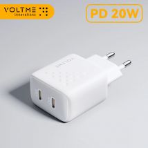 VOLTME Caricatore USB tipo C Caricatore rapido da 20 W Ricarica rapida per iPhone 13 12 Pro Max PD Ricarica rapida per Xiaomi Samsung Huawei