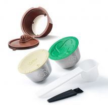 Wiederverwendbare Kaffee- und Milchschaumkapseln für Nescafe Dolce Gusto, nachfüllbarer Kaffeefilter, Latte Maker, lebensmittelechter Kunststoff