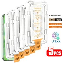 Fingerprint Unlock Tempered Glass Screen Protector For Samsung S25 Ultra S24 FE S26 Edge S23 S22 S20 FE S21 Plus Protective Film