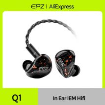 Auricolari EPZ Q1 Auricolari bassi HIFI cablati IEM In Ear Monitor Cuffie da gioco 0,78 Auricolari con cavo staccabile a 2 pin