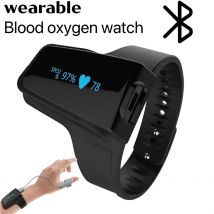 Pulsossimetro da polso Bluetooth Spo2 pulsossimetro frequenza cardiaca indossabile allarme apnea sonno monitora continuamente la saturazione dell'ossigeno nel sangue