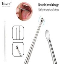 1pc Mandel stein entfernung Ohrenschmalz entferner Werkzeug Edelstahl entferner Mundreinigungs pflege werkzeuge Mandel steinent ferner Gesundheits wesen