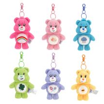 Care Bears Peluche Kawaii Carebears Orso arcobaleno Peluche Anime Hobby Toy Portachiavi Borsa con bambole sonore Regali di compleanno di Natale