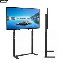 Supporto TV da Pavimento bianco, Supporto TV da Terra in Ferro per Schermo 32-100 pollici Plasma, LCD, LED porta tv mobile per tv altezza Regolabile angolo Max VESA 800x400mm