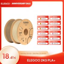 ELEGOO 1.75mm PLA + filamento 2KG Set plastica 3D PLA per la maggior parte delle stampanti 3D FDM precisione dimensionale +/- 0.02mm 2 pezzi * 1kg PLA + Set