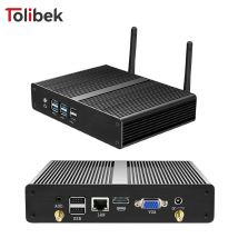 Lüfterloser Mini-PC Intel Core i3 5005U i5 4200U i7-4500U Celeron 2955U DDR3L mSATA 2,5 Zoll SATA Windows 10 Pro 8x USB-Anschlüsse WiFi