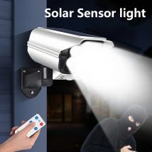 Sensore di movimento esterno Luci solari 2000 lumen 77LED Sensore di movimento solare Luce a LED Telecamera esterna Proiettori di sicurezza wireless