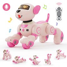 VATOS Robot Giocattolo per Cani per Bambini Voce 2.4GHz Telecomando Robot Pet Sensore tattile 20+ Modalità Giocattolo per Cuccioli per Bambini Ragazze