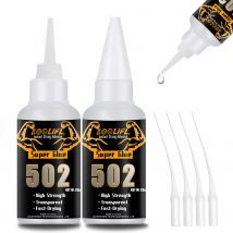 502 Super Glue La colla di cianoacrilato forte ad asciugatura rapida viene utilizzata per riparazioni artigianali fai-da-te di metallo, legno, plastica e ceramica.20g