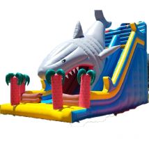 Sea World Great Shark Aufblasbare Rutsche Fabrikpreis Aufblasbares Trampolin Kinderrutsche inklusive Gebläse