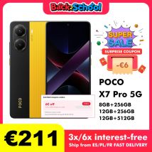 POCO X7 Pro Versión Global Teléfono Móvil 256GB / 512GB Dimensidad 8400-Ultra 6.67" Pantalla 120Hz 6000mAh 5G NFC