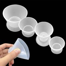 4 pz/set Dentale Tazza di Silicone Dentista Gomma Auto Solidificante Ciotole di Miscelazione Dappen Piatti Sbiancamento Dei Denti Odontoiatria Strumenti di Laboratorio