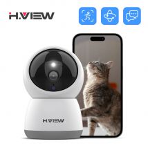 Telecamera IP H.VIEW da 3 MP WiFi Telecamera CCTV di sicurezza wireless con rilevamento umano AI per interni domestici