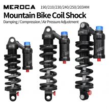 Amortyzator sprężynowy do roweru górskiego MEROCA RCT2 190mm/210mm/230mm z regulacją ciśnienia powietrza/tłumiąca, amortyzatory DH XM MTB