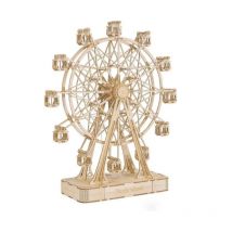 Robotime fai da te modello di ruota panoramica girevole in legno con riproduzione di giocattoli musicali per bambini compleanno TGN01