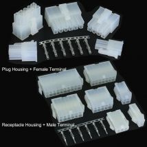 10Set 4,2mm 0,165 "MOLEX Mini-Fit 5557/5559/5566/5569 Zweireihig 2*1/2/3/4/5/6/8P Stecker Buchse Buchse Terminal Stecker