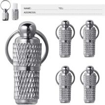 Etichette con nome per cani e gatti Collare per animali domestici Tag identificativo Portachiavi Targhetta anti-smarrimento Ciondolo Capsula impermeabile/Collana portachiavi Accessori per cuccioli