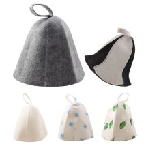 1Pc Sauna Hats Winter Sauna Caps Sauna Accessories Felt Sauna Cap For Men Women Home Sauna Steam Cap For Steam Room Free Size